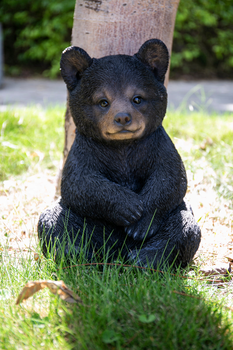 Sitting Black Bear Cub HI-LINE GIFT LTD.