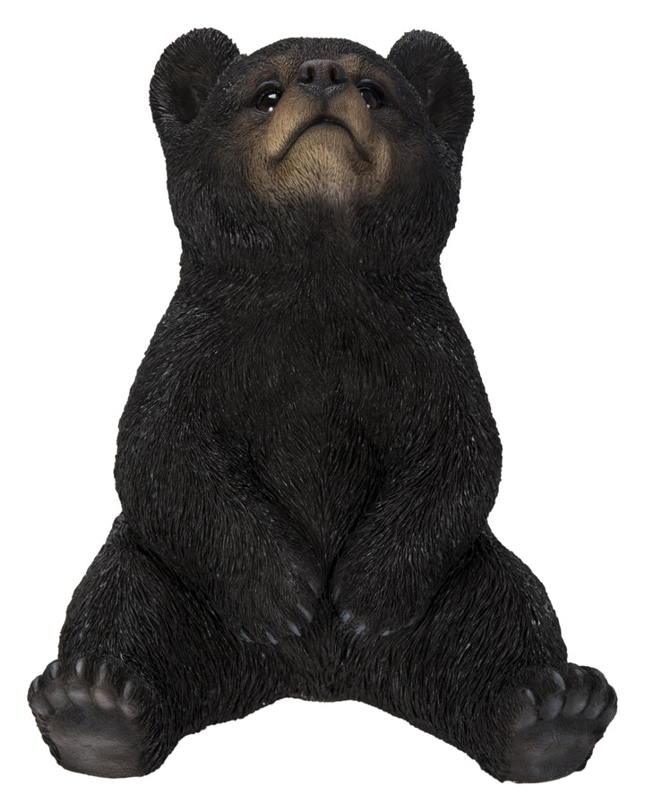 Sitting Black Bear Cub With Head Up HI-LINE GIFT LTD.