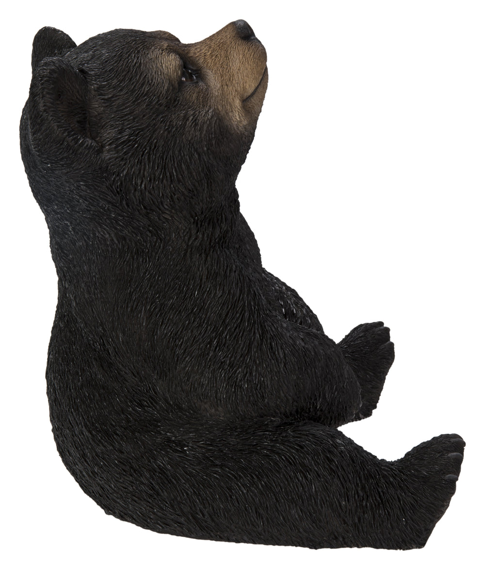 Sitting Black Bear Cub With Head Up HI-LINE GIFT LTD.