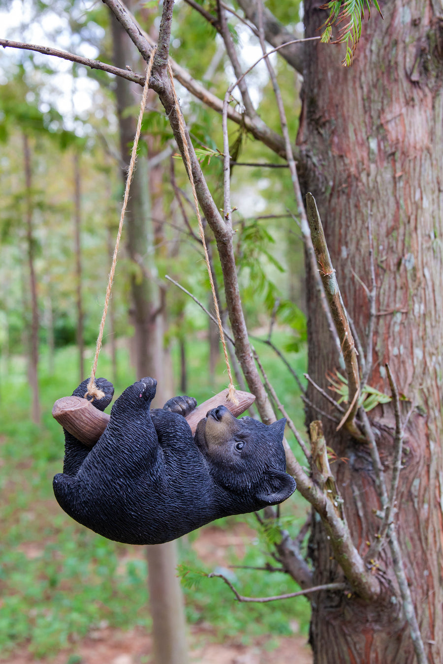 Hanging Black Bear Lying Branch HI-LINE GIFT LTD.