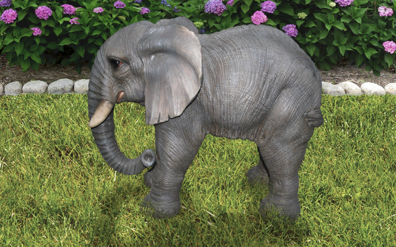 Elephant Standing with Trunk Down Statue HI-LINE GIFT LTD.