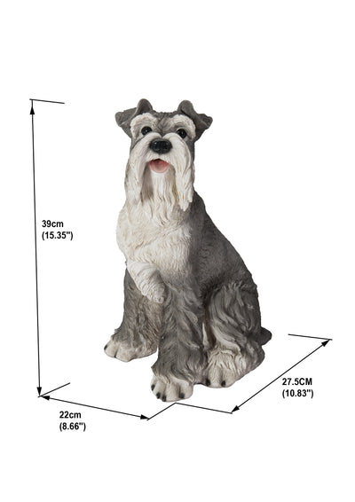 Schnauzer Sitting Statue HI-LINE GIFT LTD.