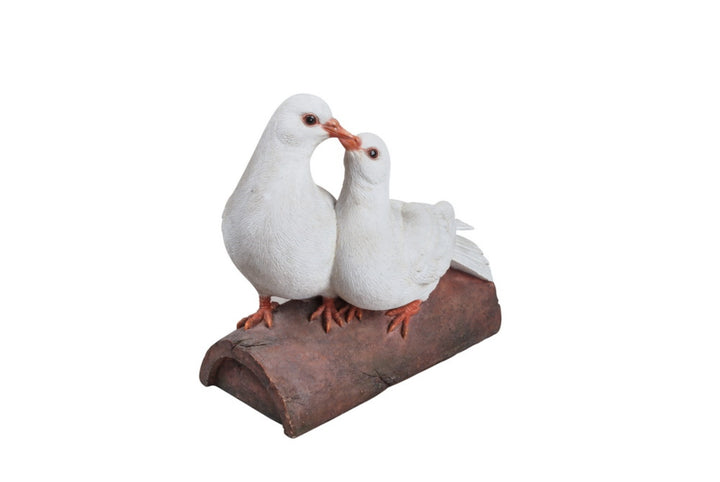 Two Doves On A Log Statue Hi-Line Gift Ltd.