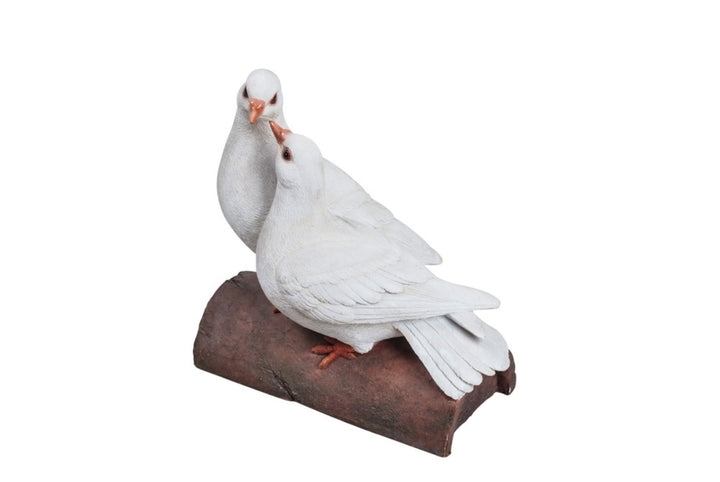 Two Doves on Log Resin Statue for Romantic Decor – Hi-Line Gift Ltd.