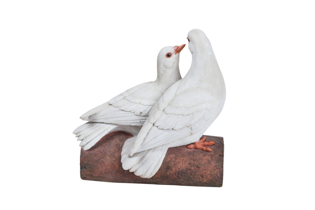 Two Doves On A Log Statue Hi-Line Gift Ltd.