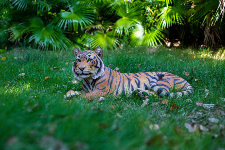 Tiger Laying Down Statue - Home Decor - Hi-Line Gift Ltd.