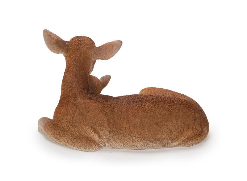 Cuddling Mother and Baby Deer Garden Statue HI-LINE GIFT LTD.