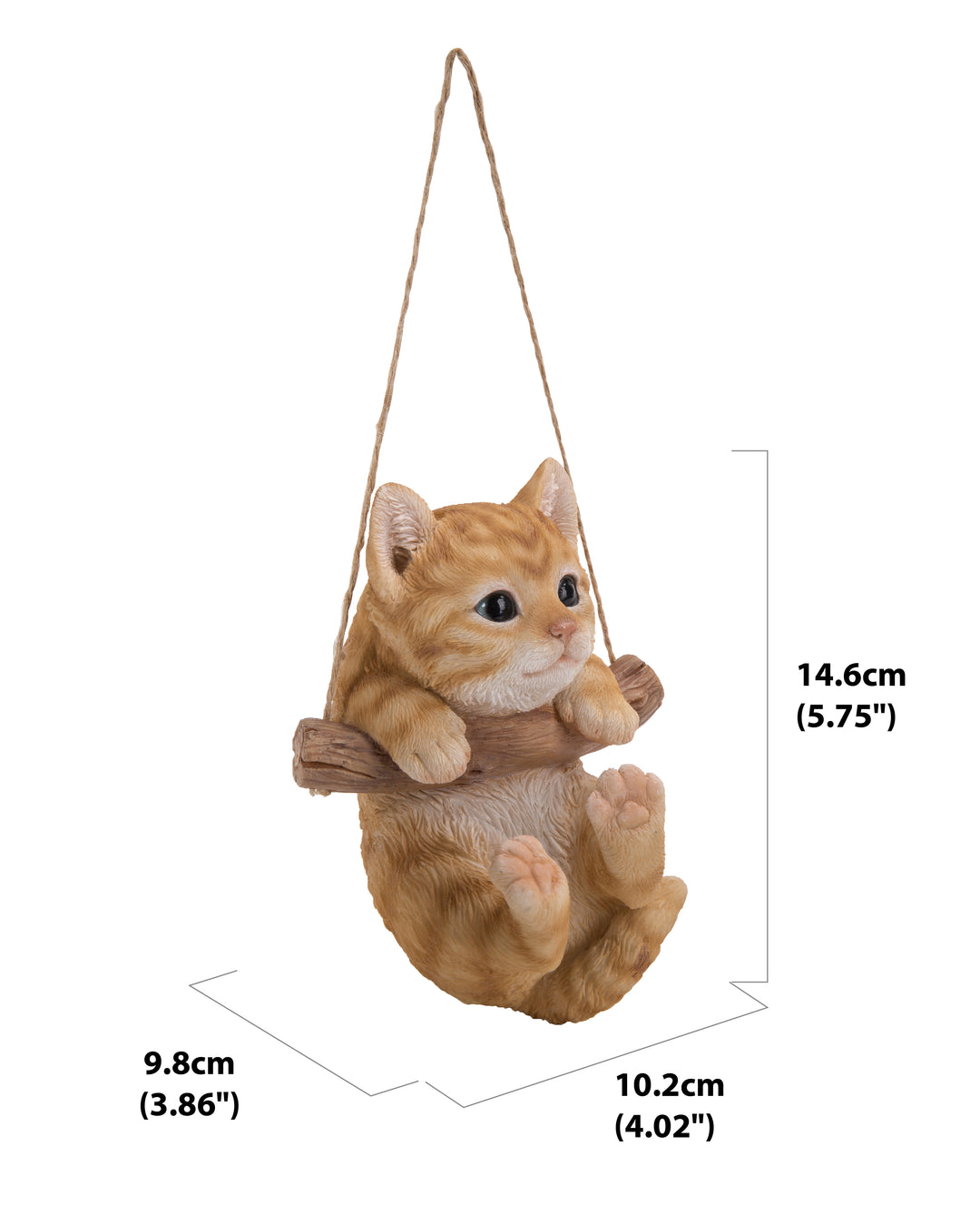 Pet Pals -Tabby Kitten Hanging Statue HI-LINE GIFT LTD.