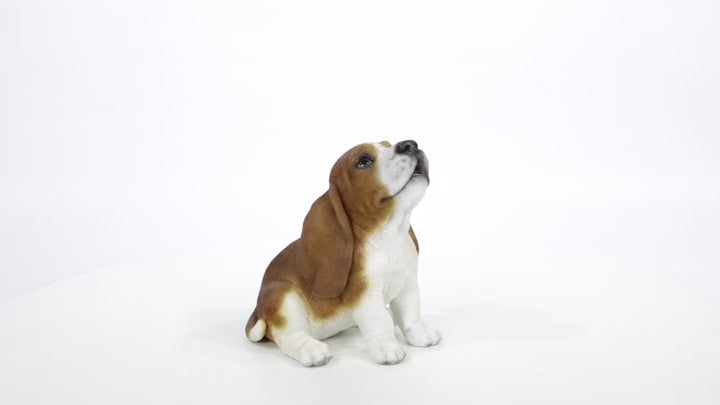 Hi-Line Exclusive - Howling Basset Hound Puppy Statue