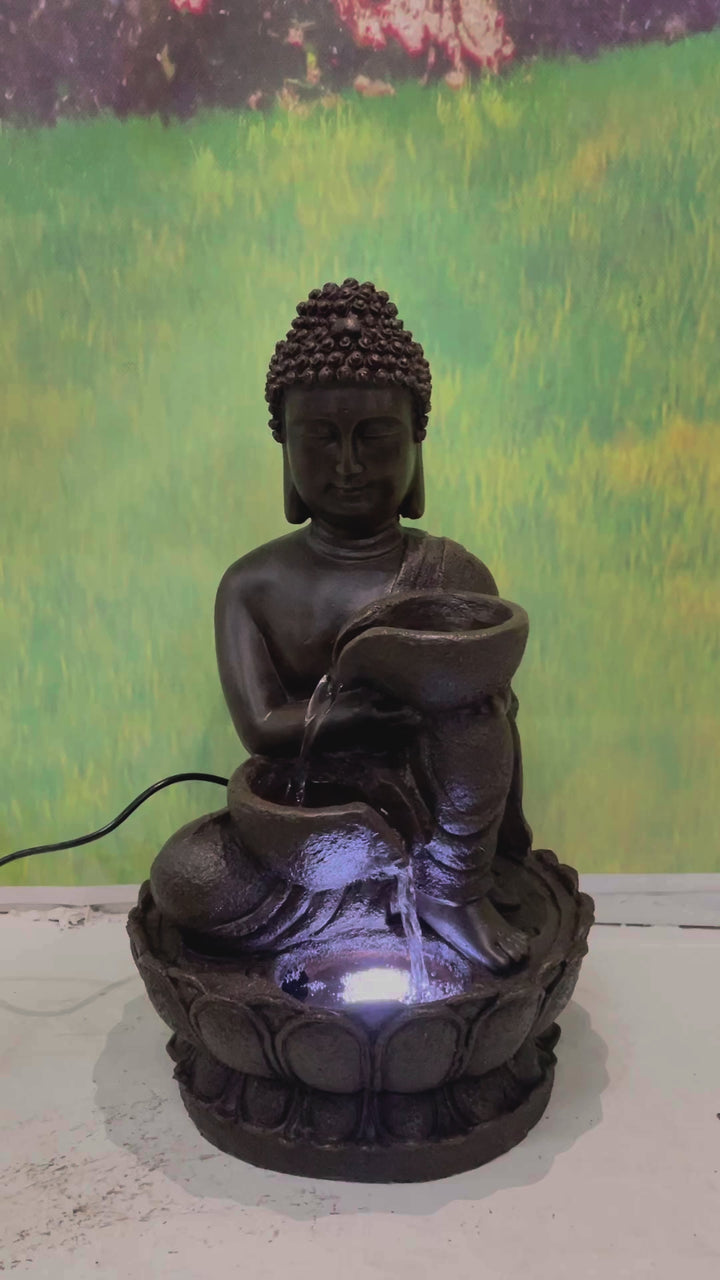 Buddha Fountain W/led For Tabletop D≈Ωcor