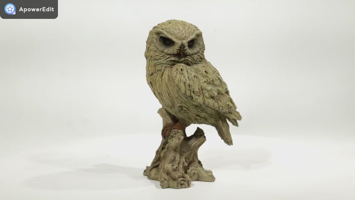 Trumpet Owl -Driftwood Look-