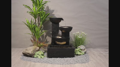 Stacking Water Fountain With Warm White Leds (Hi-line Exclusive)