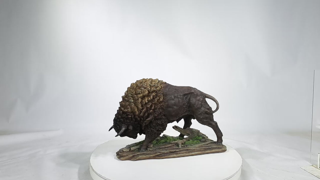 Bison Head Down - Large