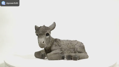 Donkey Foal Lying Down Statue