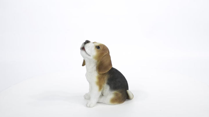 Howling Beagle Puppy Statue