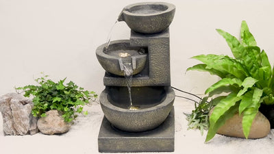 LED Fountain- 3 Bowls