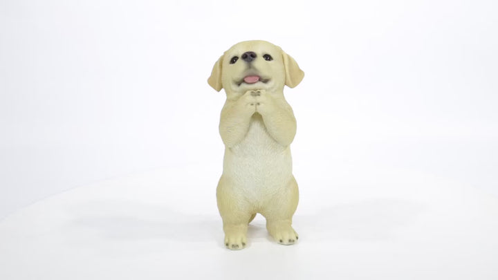 Praying Yellow Labrador Puppy Statue