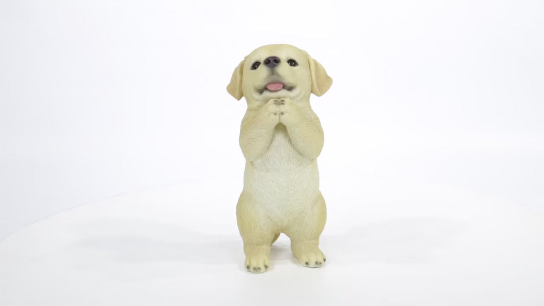 Figura Di Cucciolo Di Labrador MOJO - Giocattolo Realistico Dipinto A Mano, Collezione Pet Paradise, Dettagliato