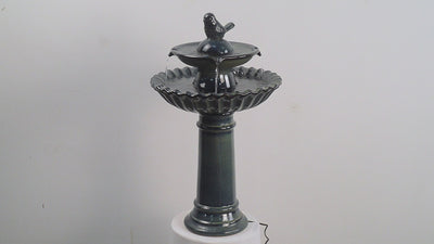 79586-10-BB -  Ceramic Fountain - Blue Tranquility, No Lights