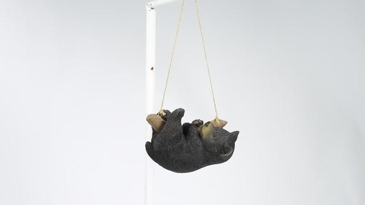 Hanging Black Bear Lying Branch